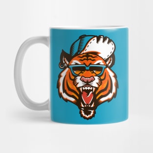 Rad Tiger Head Cartoon Mug